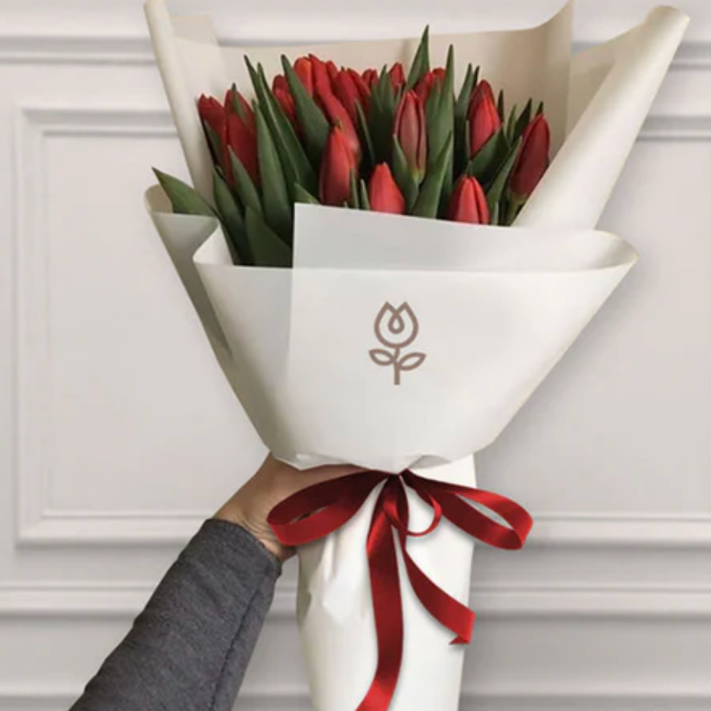 Ramo de tulipanes frescos