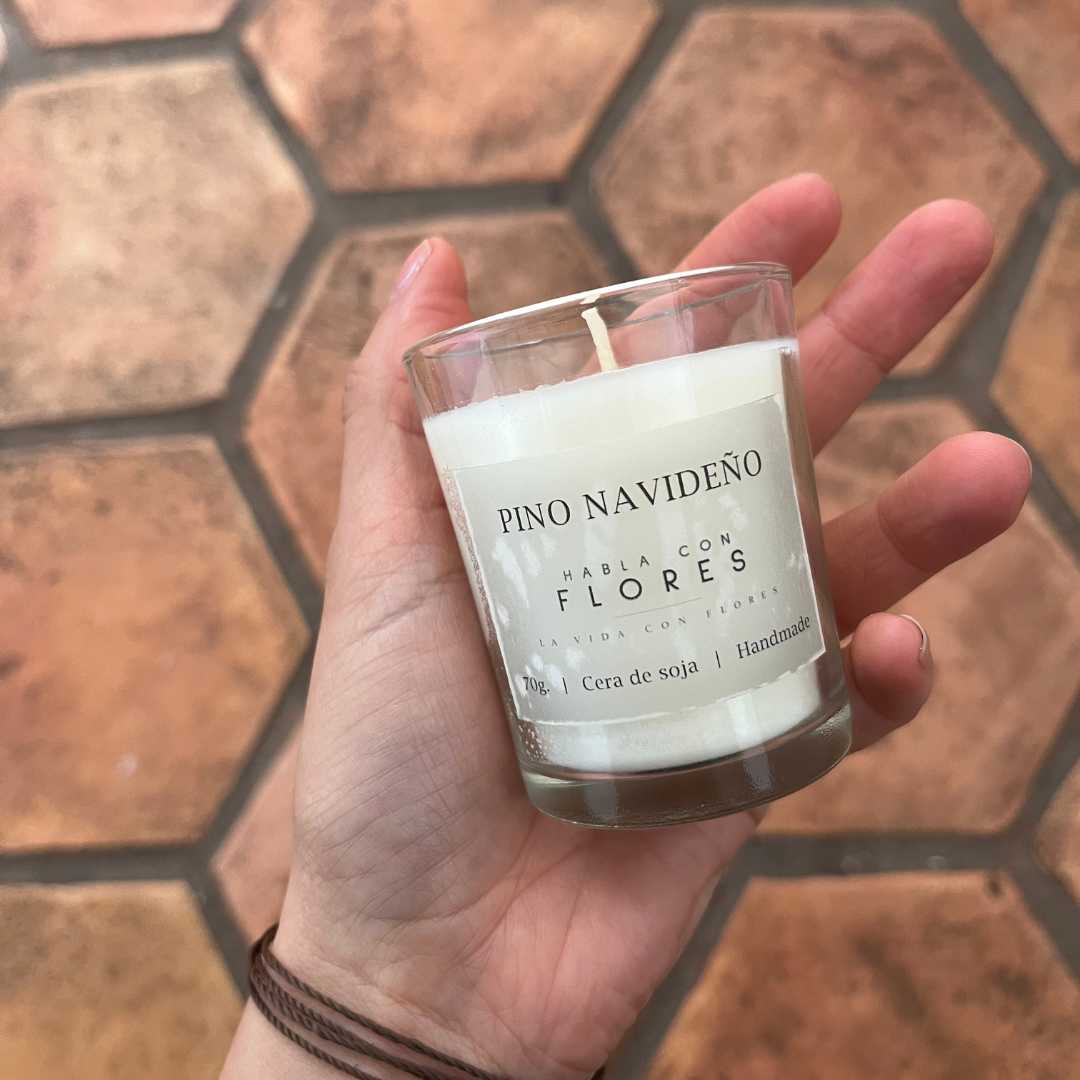 Vela de Soya |  Pino Navideño | Eco Friendly