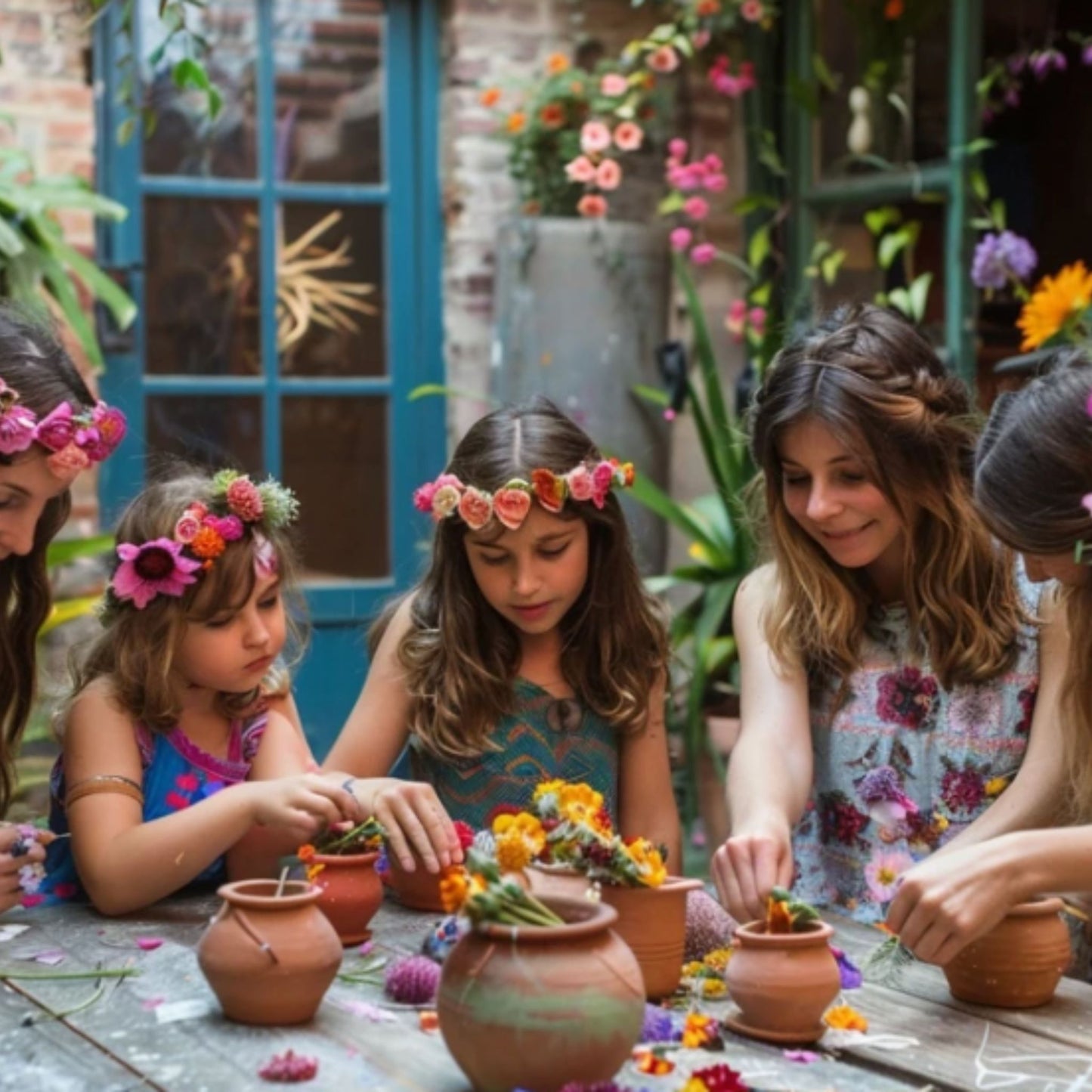 Experiencia| Coronas florales mamá e hija