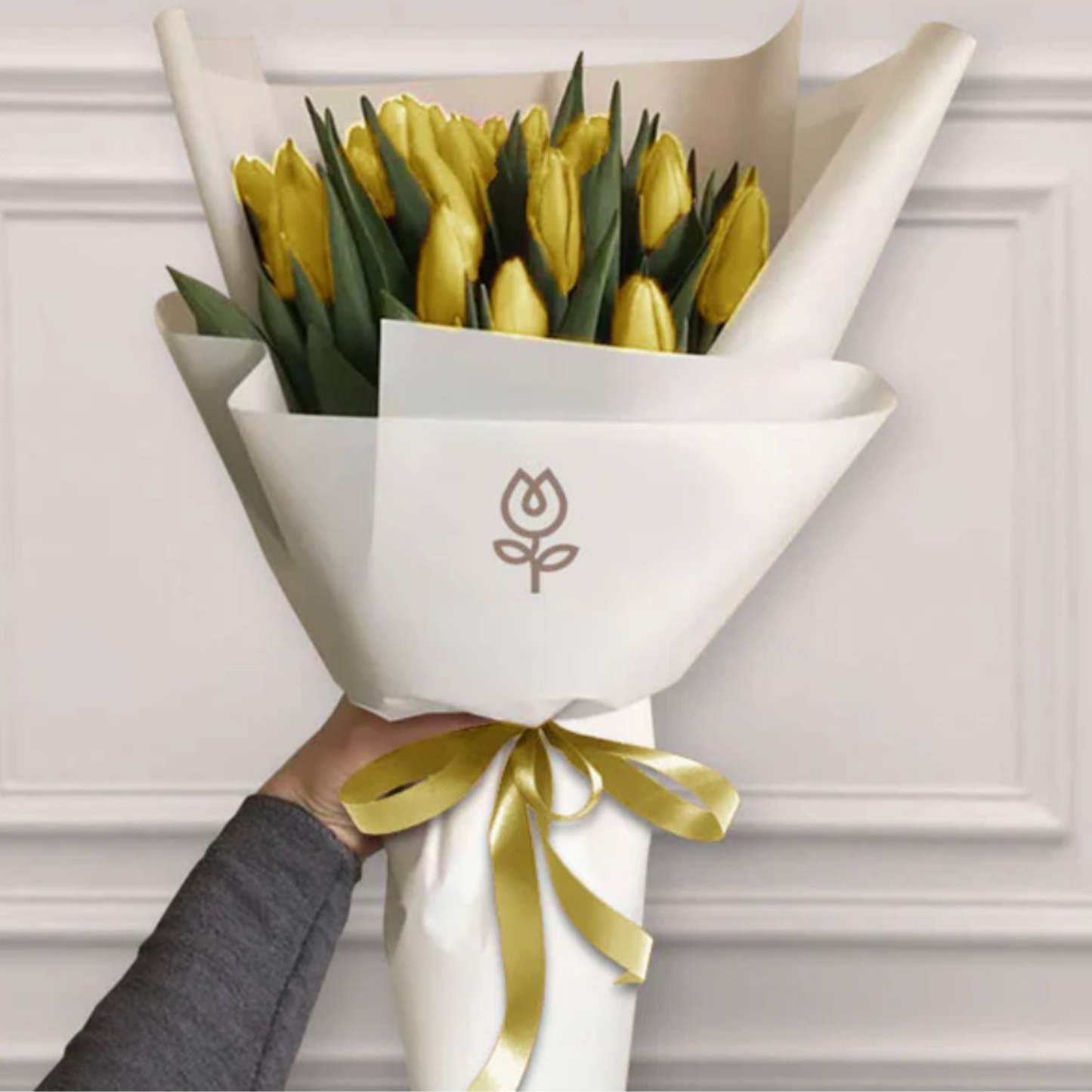 Ramo de tulipanes frescos