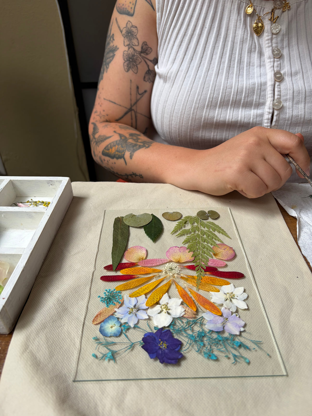 Experiencia | Taller | Crea cuadro Botánico con flores prensadas