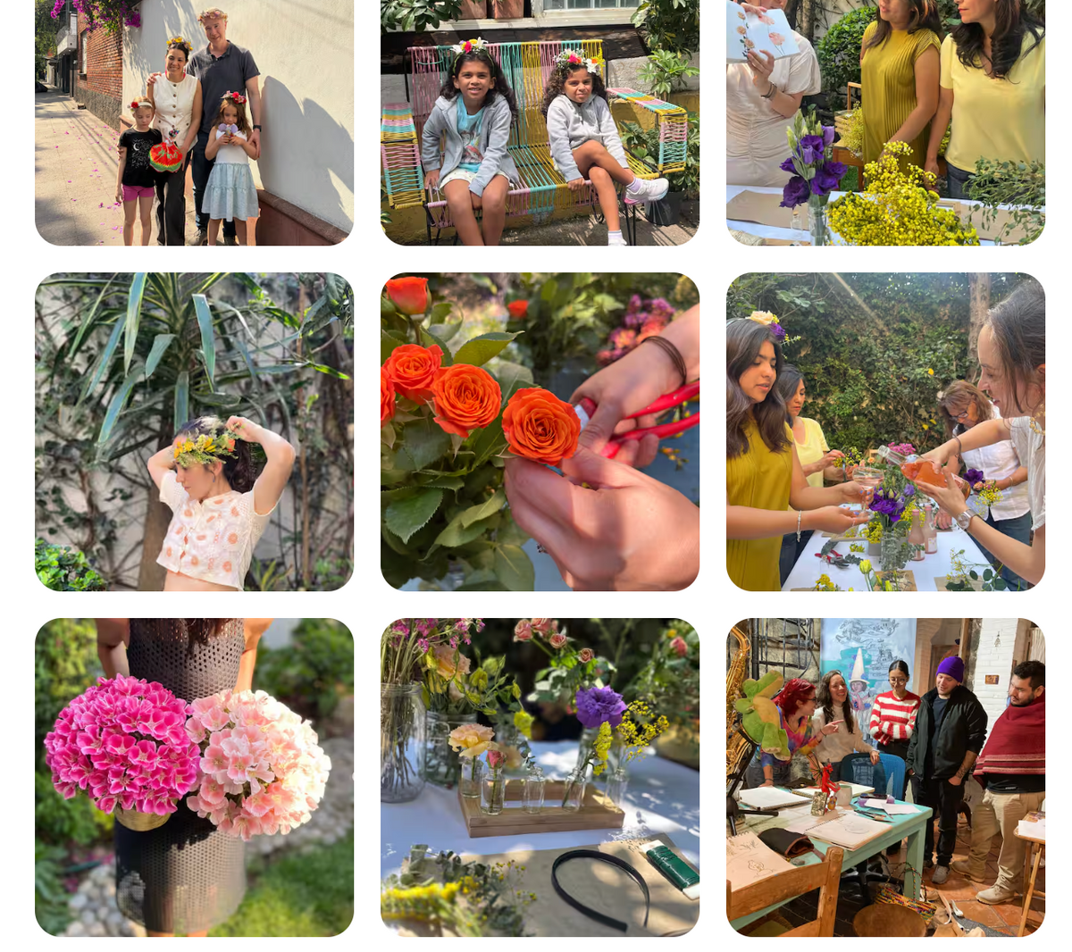 Experiencia | Taller | Coronas florales mamá e hija