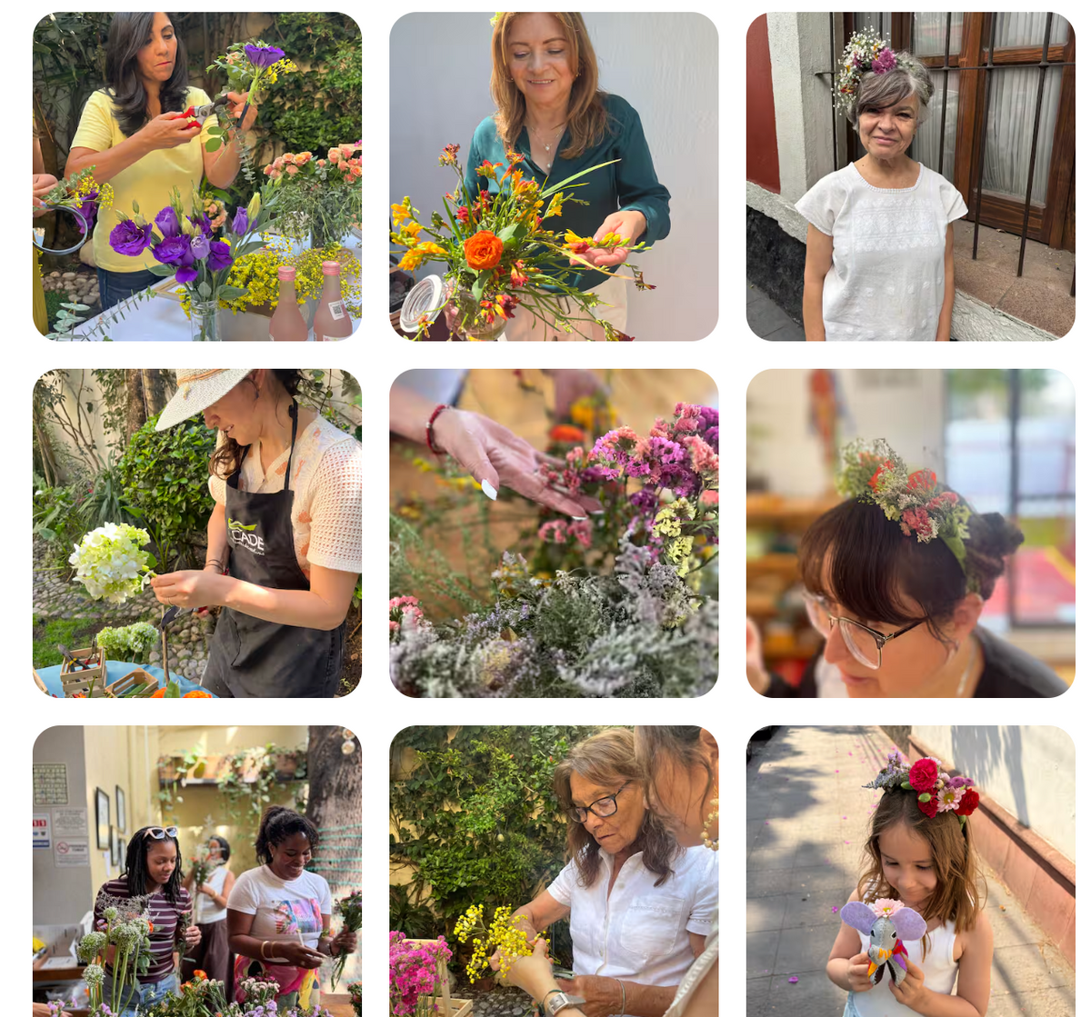 Experiencia | Taller | Coronas florales mamá e hija